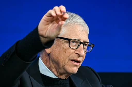 Bill Gates, cofondateur de Microsoft, lors d'une prise de parole publique
