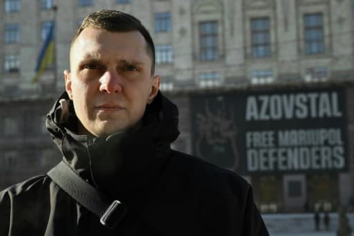 Iaroslav Roumiantsev, ex-soldat ukrainien fait prisonnier a Marioupol, a Kiev