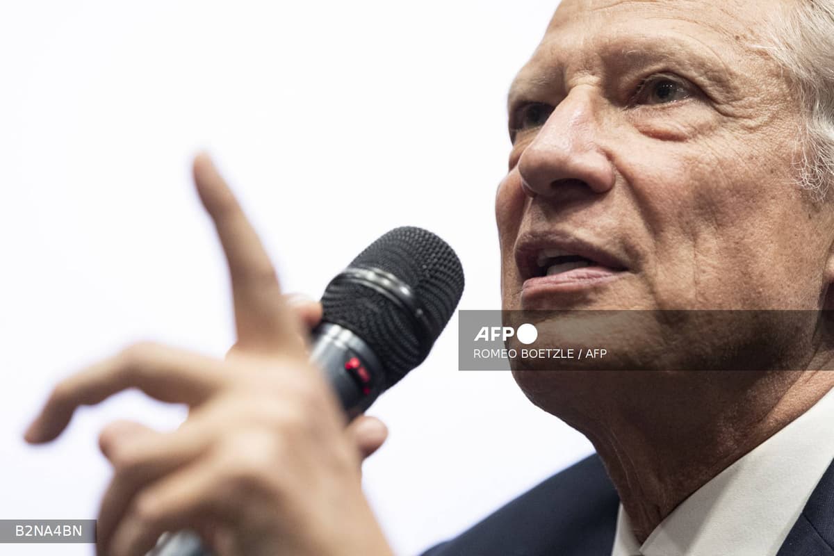 Dominique de Villepin, ancien Premier ministre et ancien ministre des Affaires étrangères, lors d'une prise de parole publique