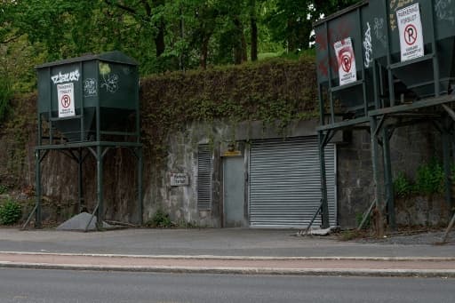 Un des accès de l'abri antiaérien de St. Hanshaugen, l'un des plus grands d'Oslo, le 18 mai 2026