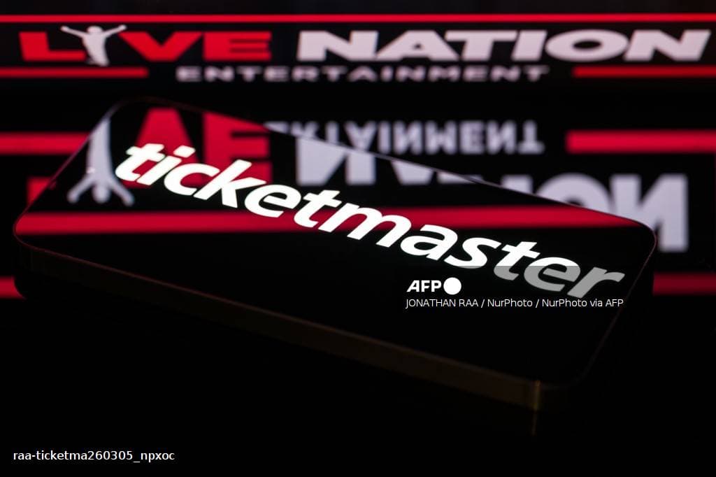 Écran de billetterie Ticketmaster et Live Nation — plateformes au cœur de la tarification dynamique des concerts