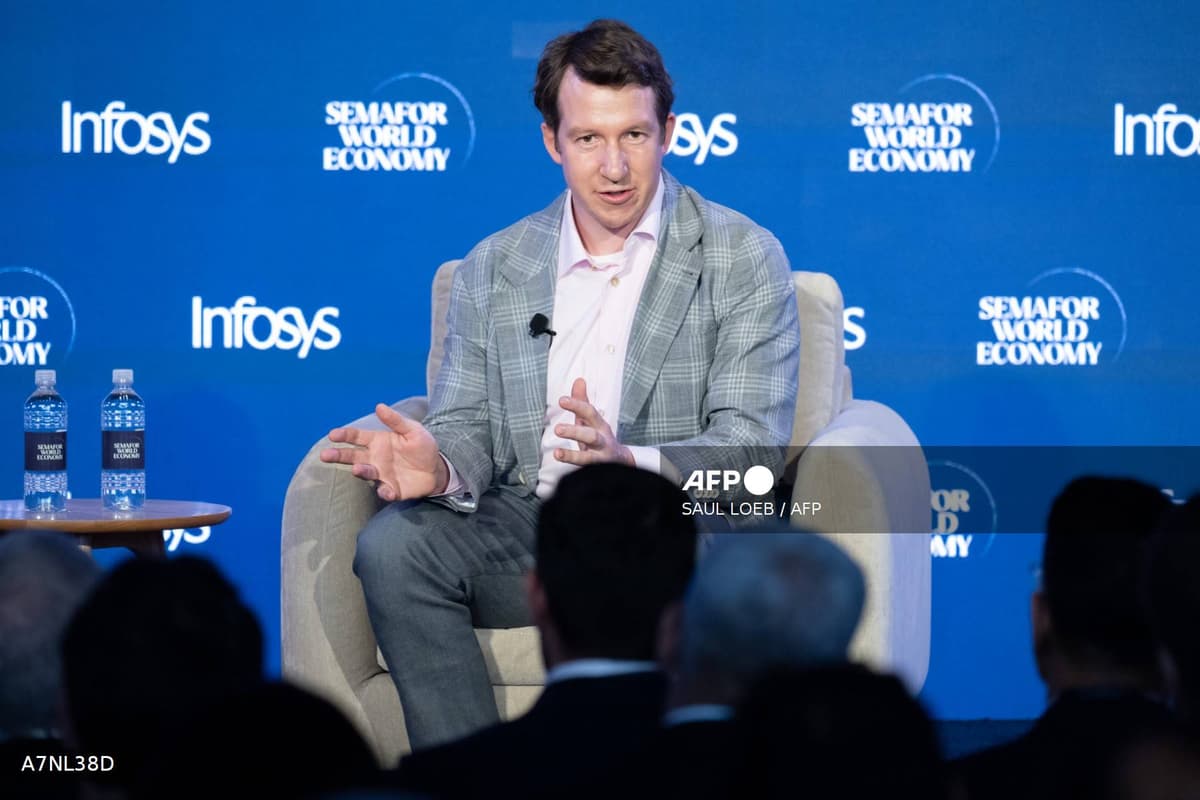 Jack Clark, cofondateur d'Anthropic, sur scène au Semafor World Economy Summit à Washington le 13 avril 2026