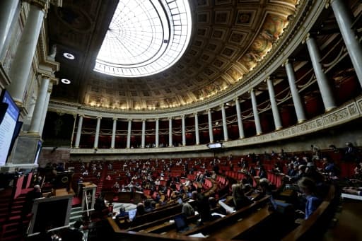 Vue de l'hémicycle de l'Assemblée nationale