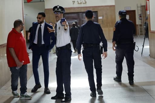 Forces de sécurité devant la cour d'appel de Casablanca