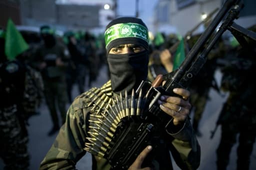Un combattant du Hamas dans la bande de Gaza
