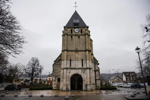 L'église de Saint-Étienne-du-Rouvray où le père Jacques Hamel a été tué