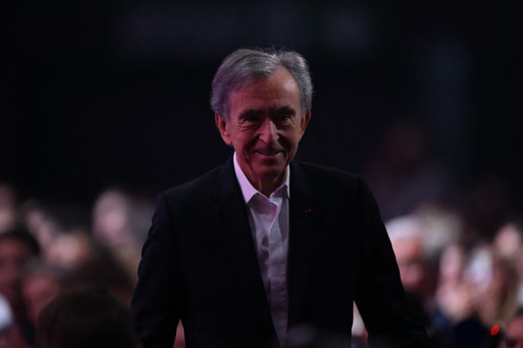 Bernard Arnault, PDG de LVMH, lors du salon VivaTech à Paris