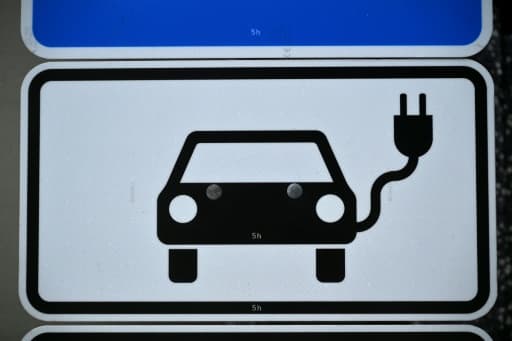 Un panneau de signalisation indiquant un emplacement de recharge pour voitures électriques